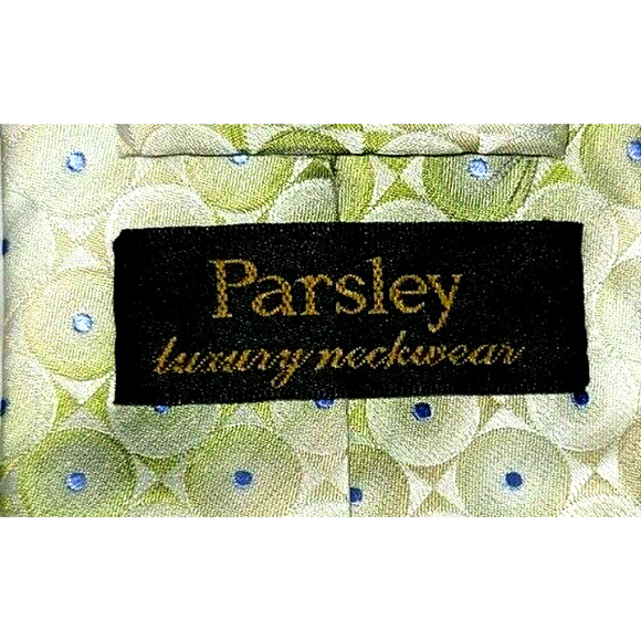 Parsley Luxury Neckwear Tie Silk 60" Tie EUC 3" - Picture 5 of 6